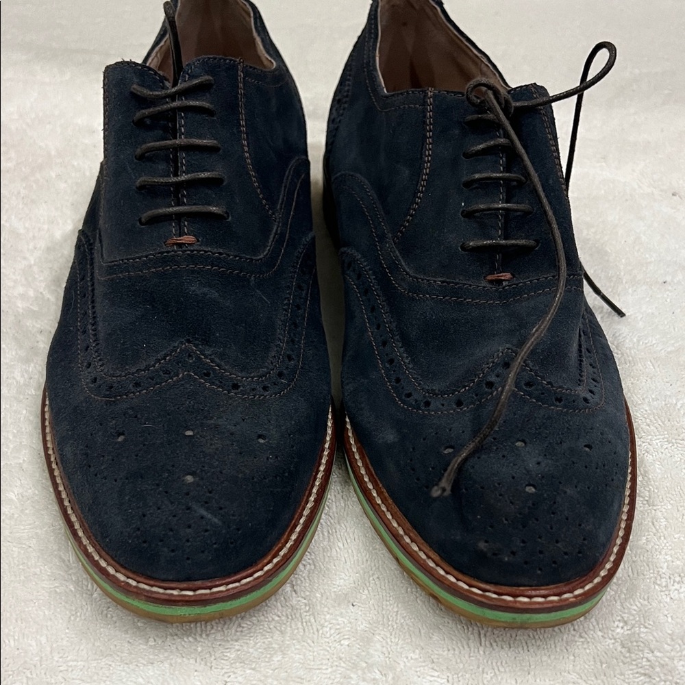 Men's Banana Republic Navy Suede Oxford Shoes